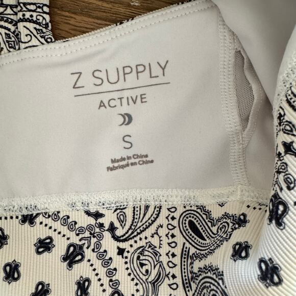 Z Supply Active Bandana Print Sports Bra - Size S - Picture 5 of 6